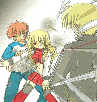 gilgamesh and emiya shirou (fate and 1 more)