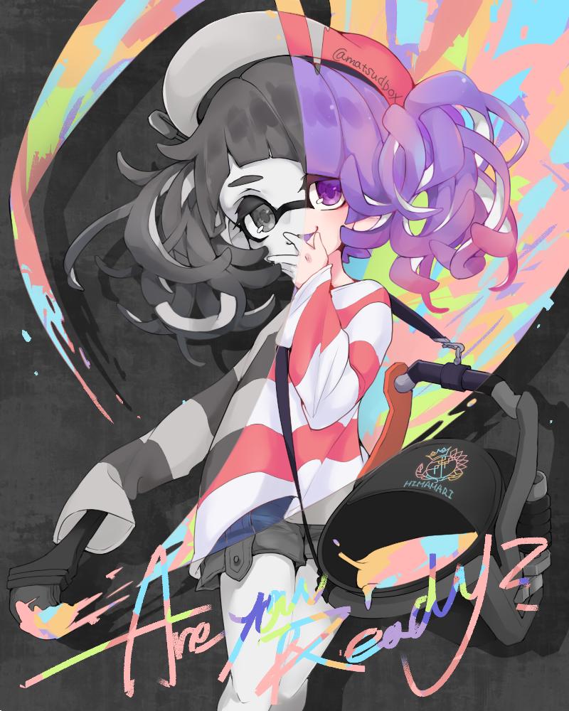 inkling player character and inkling girl (splatoon) drawn by matsushita_(matsudbox)