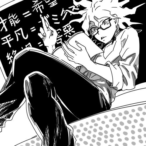 komaeda nagito (danganronpa and 1 more) drawn by uurin