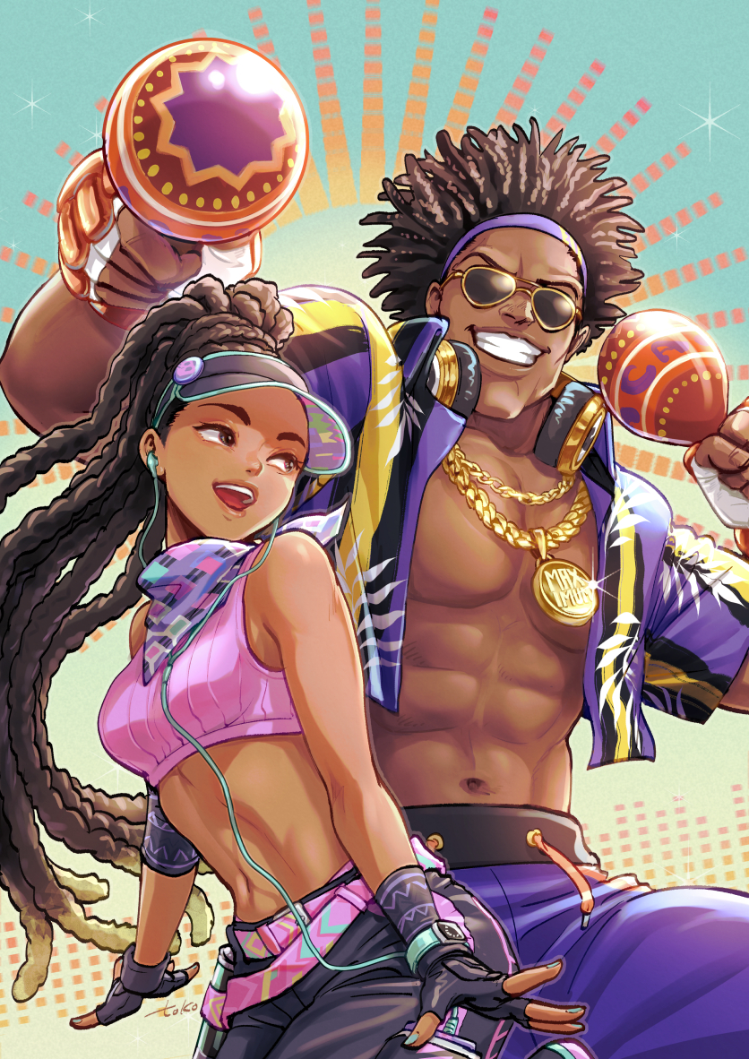 kimberly jackson and dee jay (street fighter and 1 more) drawn by toko_(tokkotoritori)