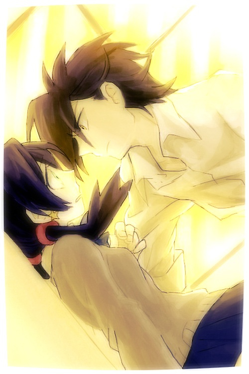 ethan and kris (pokemon and 1 more) drawn by hk_(nt)