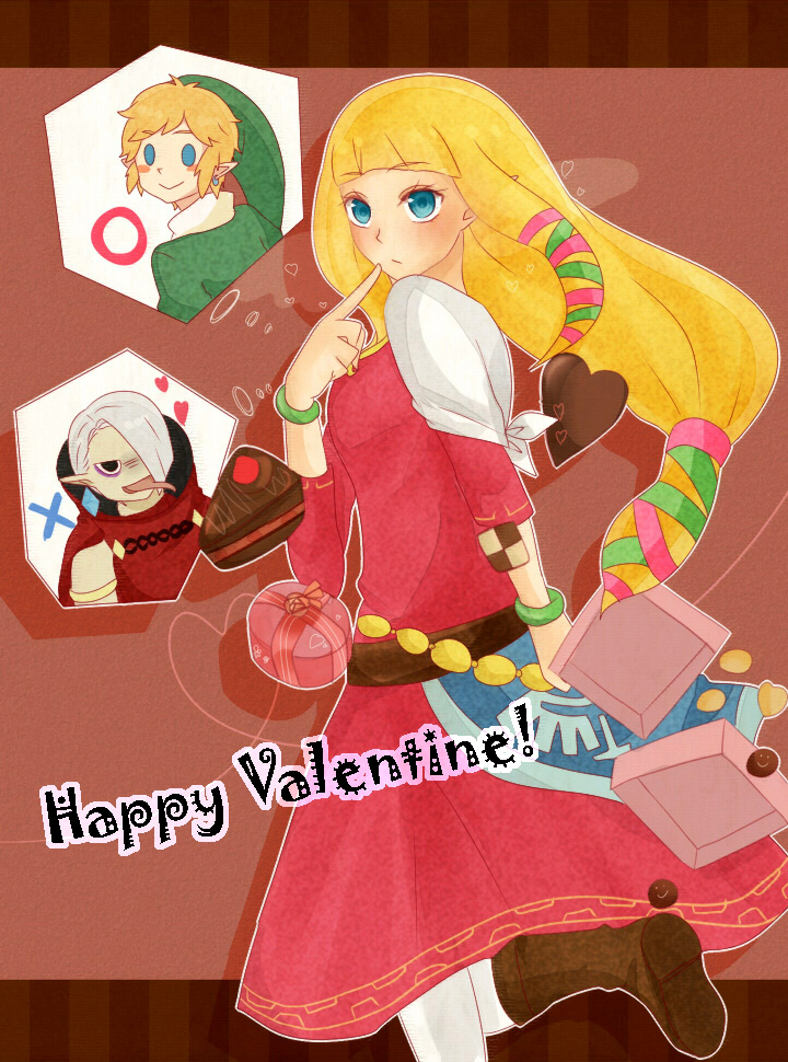 link, princess zelda, and ghirahim (the legend of zelda and 1 more) drawn by llent