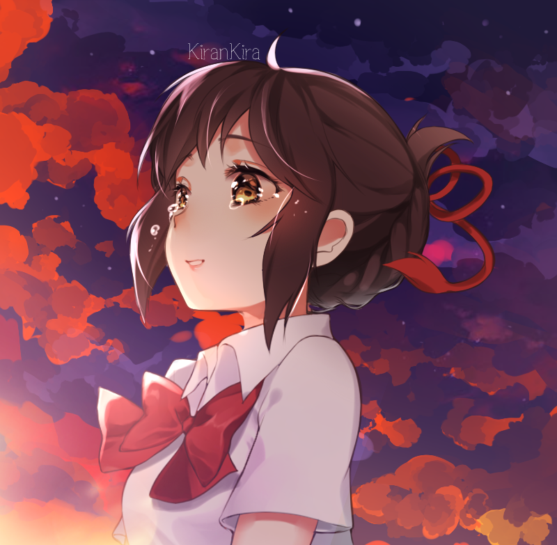 miyamizu mitsuha (kimi no na wa.) drawn by kiran_(kirarin2k)