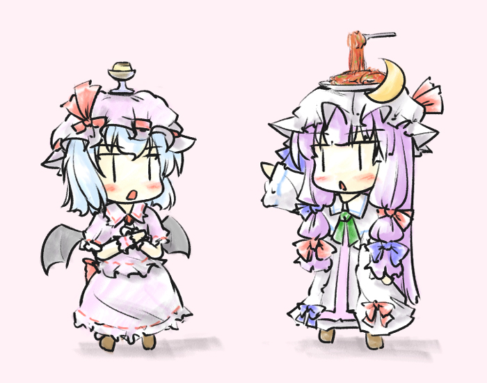 remilia scarlet and patchouli knowledge (touhou) drawn by natsuki_(silent_selena)