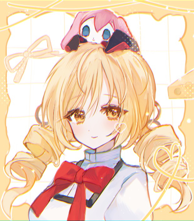 tomoe mami and charlotte (mahou shoujo madoka magica) drawn by h_a_(kancho22)
