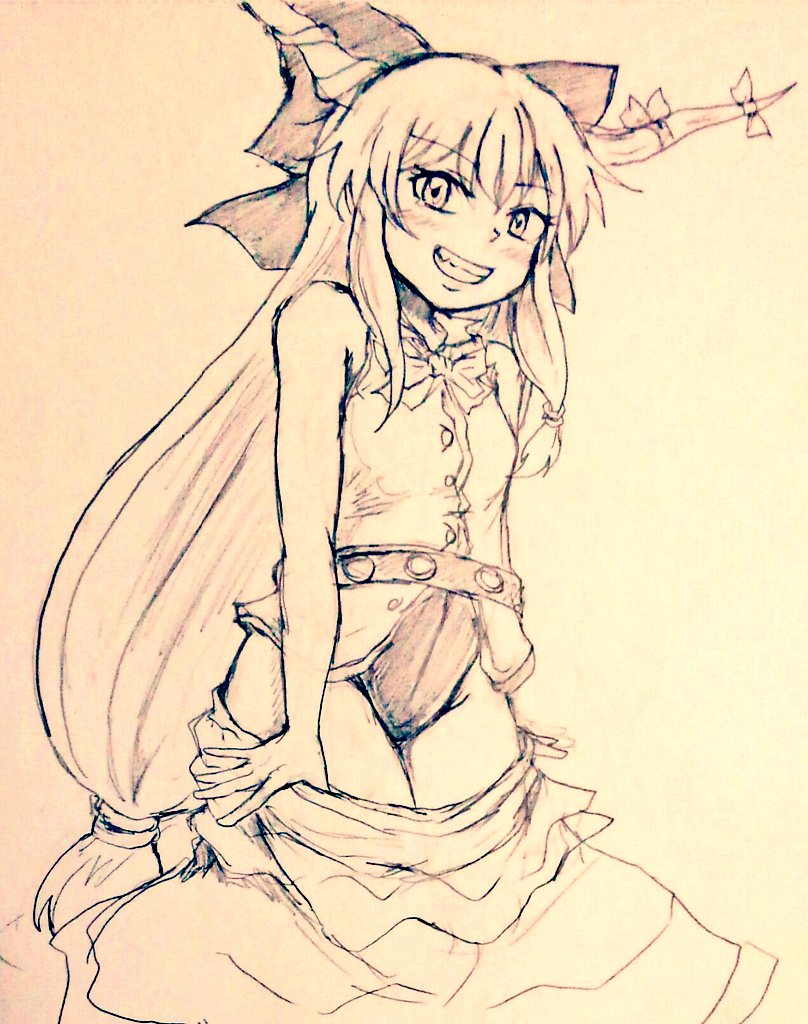 ibuki suika (touhou) drawn by d-m_(dii_emu)