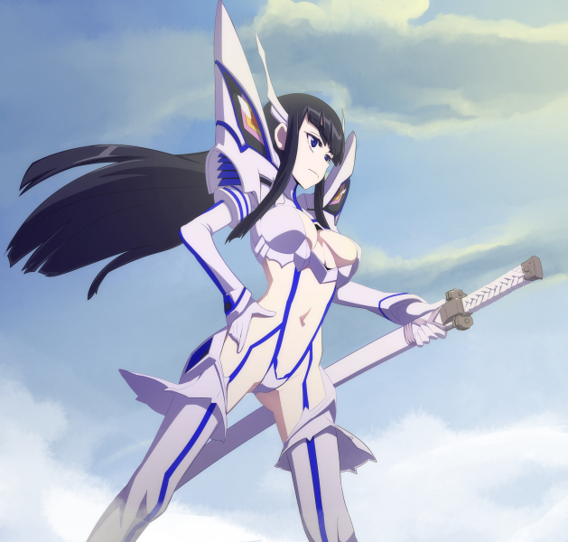 kiryuuin satsuki and junketsu (kill la kill) drawn by caryo and nanashino