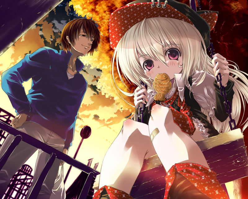 lo and fukazaki takamichi (gothic delusion) drawn by cura