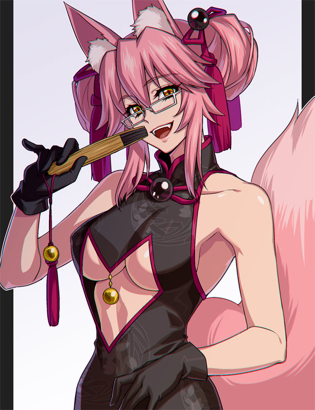 tamamo and koyanskaya (fate and 1 more) drawn by zanshi