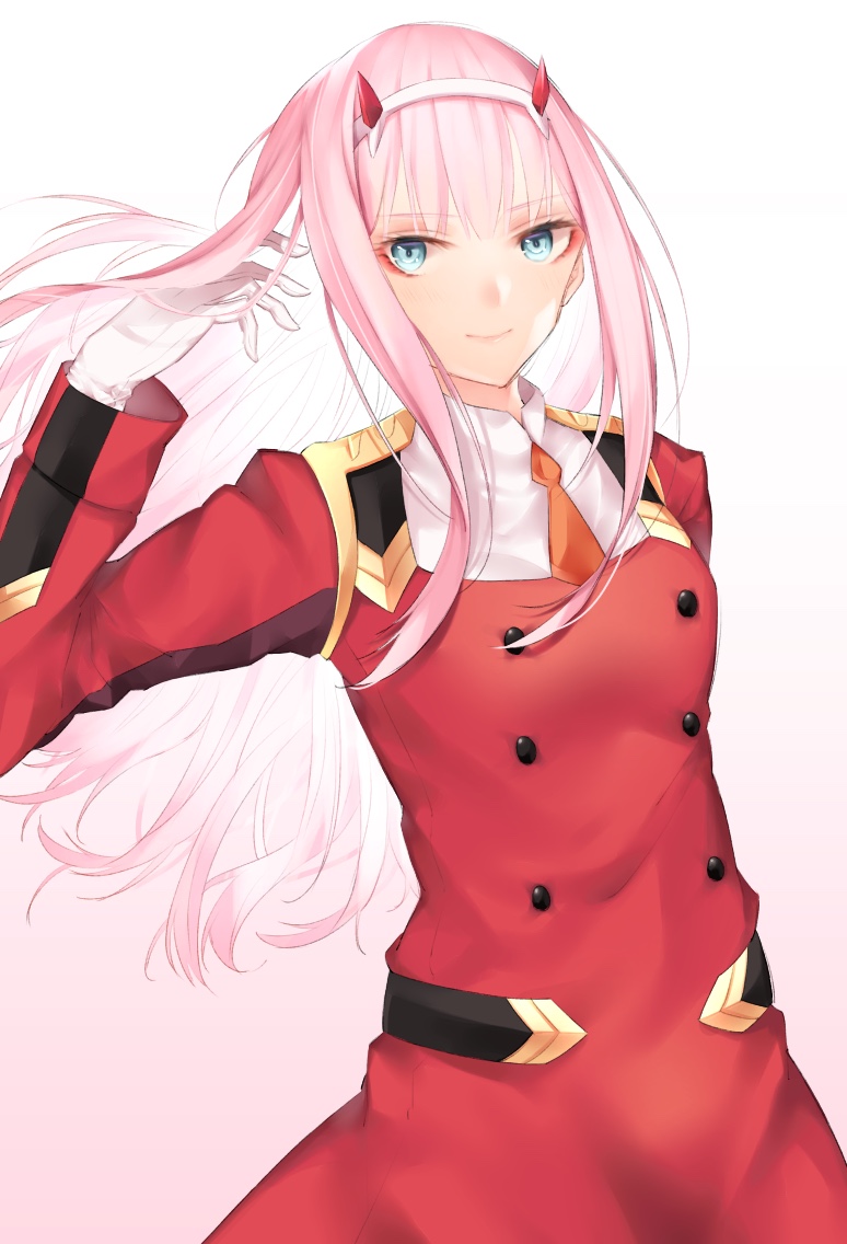zero two (darling in the franxx) drawn by hiiragi_haruki
