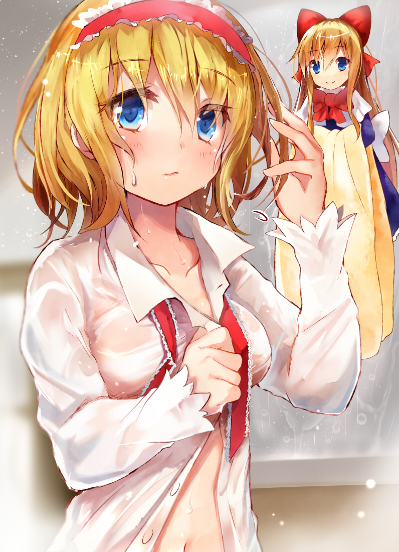 alice margatroid and shanghai doll (touhou) drawn by efe