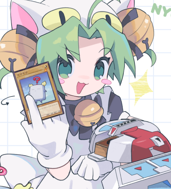 dejiko and mokey mokey (yu-gi-oh! and 1 more) drawn by morizo_(morizoshop)