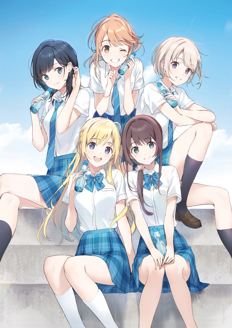 nanase yuzuki, aomi haru, hiiragi yuuko, uchida yua, and nishino asuka (chitose-kun wa ramune bin no naka) drawn by weee_(raemz)