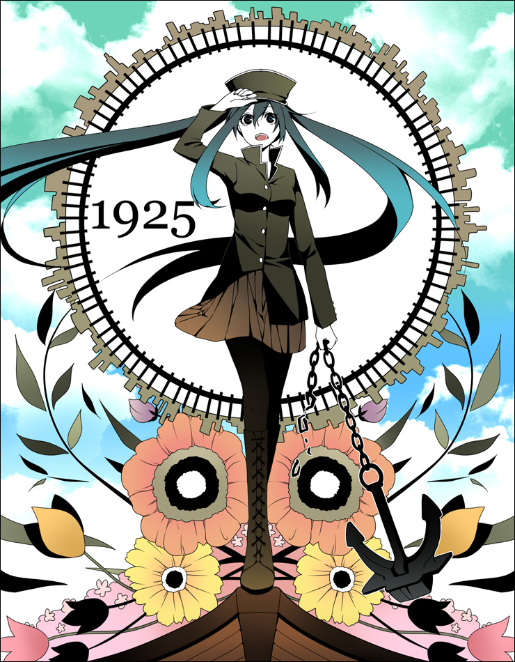 hatsune miku (vocaloid and 1 more) drawn by kudou_(90n)