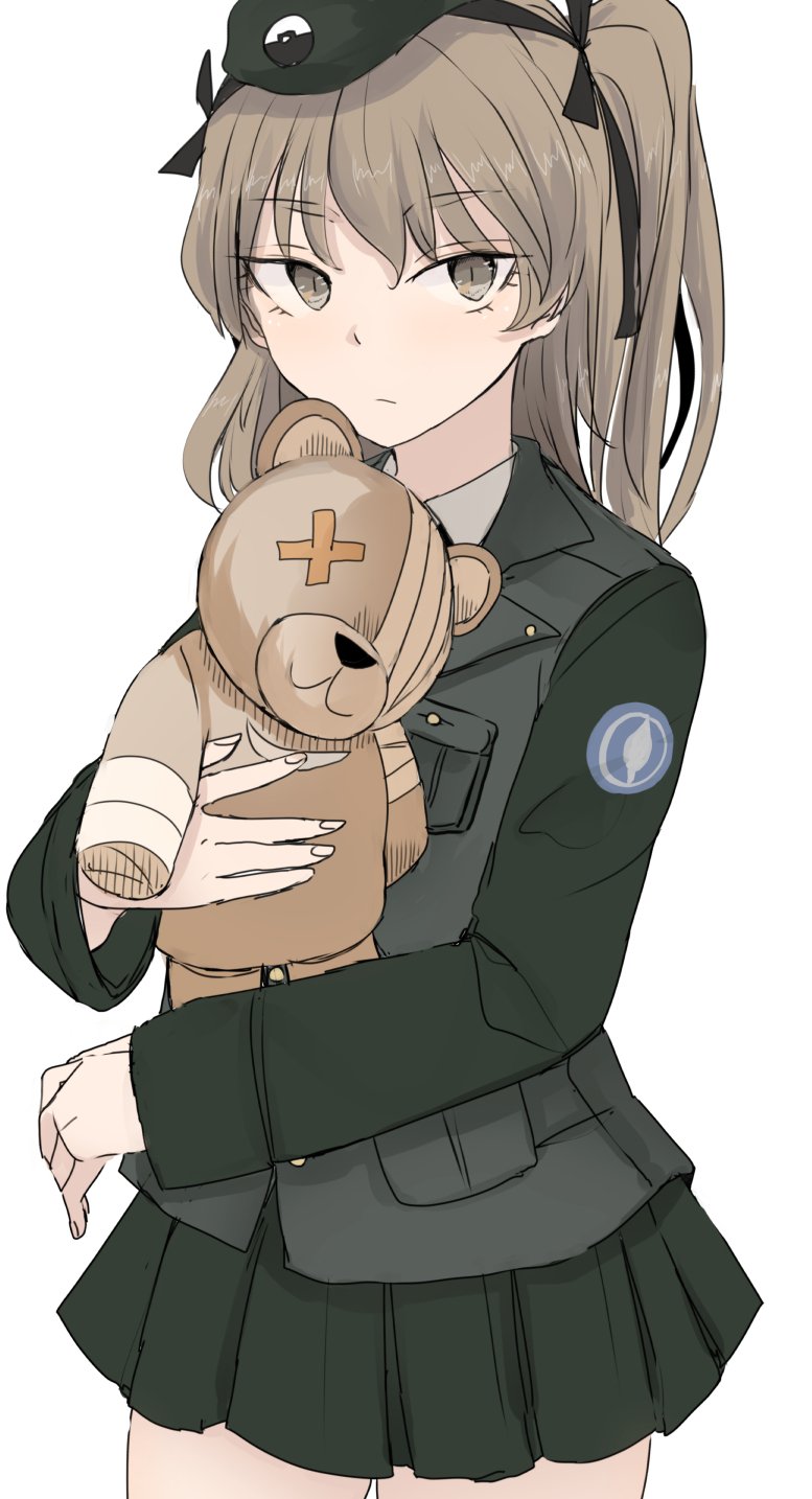 shimada arisu and boko (girls und panzer) drawn by necro_(nekurodayo)