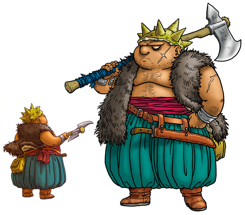 yangus (dragon quest and 1 more) drawn by toriyama_akira