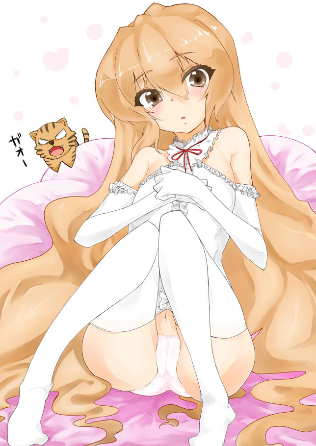 aisaka taiga and palmtop tiger (toradora!) drawn by biyondo