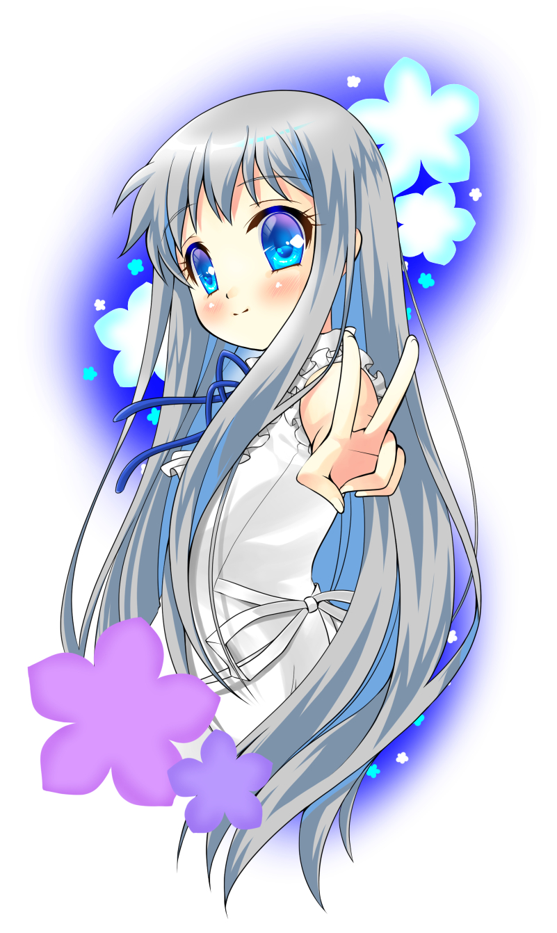 honma meiko (ano hi mita hana no namae wo bokutachi wa mada shiranai.) drawn by hinoue_itaru