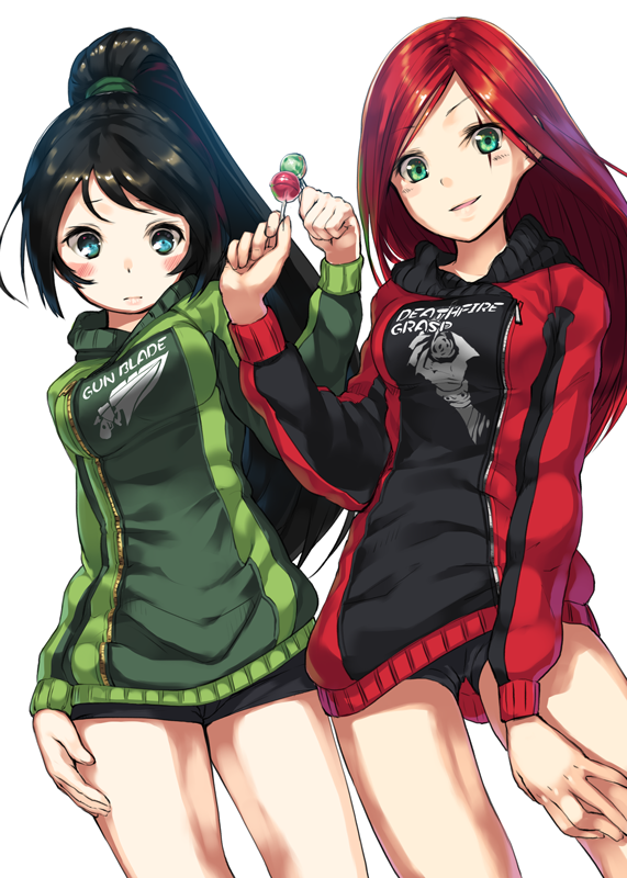 akali and katarina (league of legends) drawn by kamome_yuu