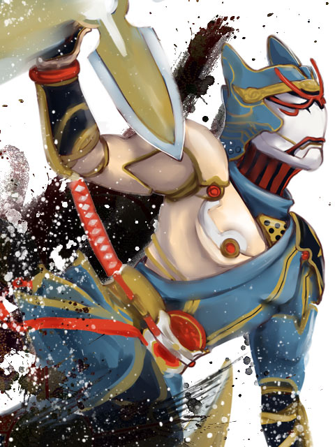 ivan karelin and origami cyclone (tiger & bunny) drawn by tk_(gixsa)