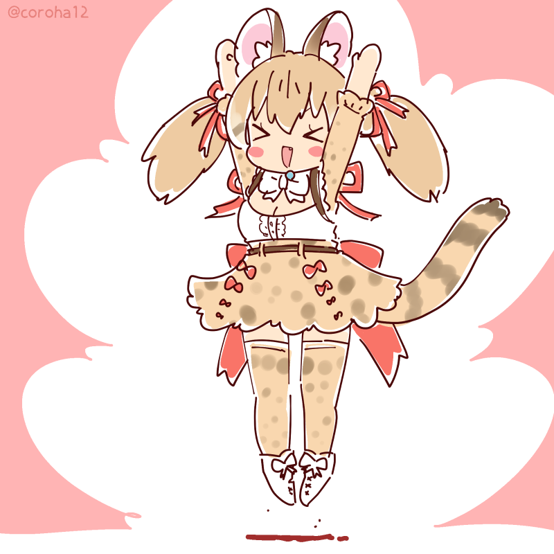 large-spotted genet (kemono friends and 1 more) drawn by coroha