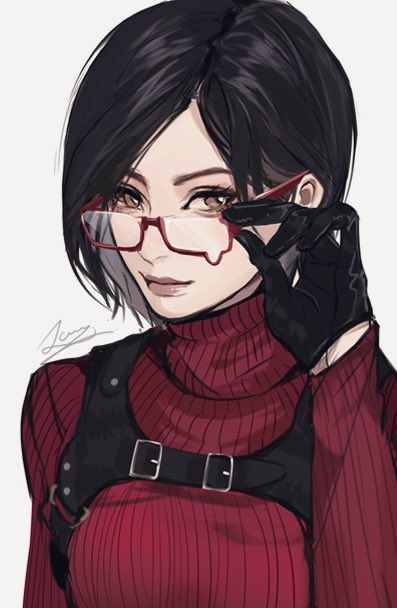 ada wong (resident evil and 1 more) drawn by meow_(cindy738)