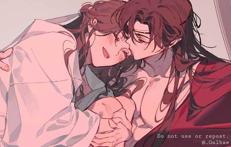 xie lian and hua cheng (tianguan cifu) drawn by galbae
