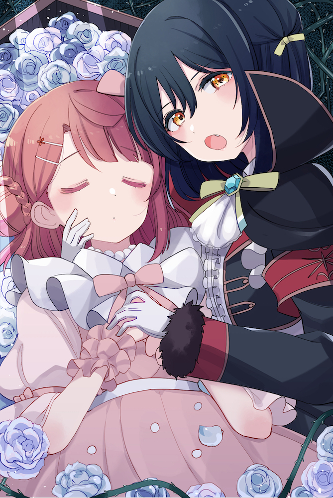 uehara ayumu and mifune shioriko (love live! and 1 more) drawn by cream_(nipakupa)