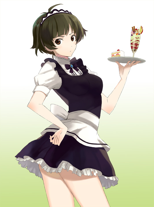akizuki ryo (idolmaster and 1 more) drawn by nishikawa_ari