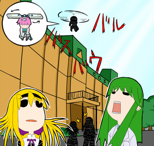carim gracia, schach nouera, windenschaft, and verossa acous (lyrical nanoha and 1 more) drawn by axaaa