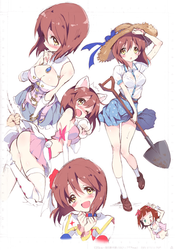 amami haruka and hagiwara yukiho (idolmaster) drawn by yukiwo