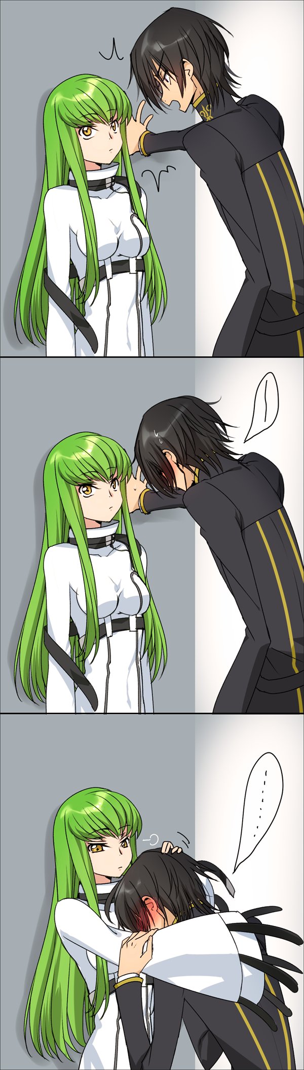 c.c. and lelouch vi britannia (code geass) drawn by creayus