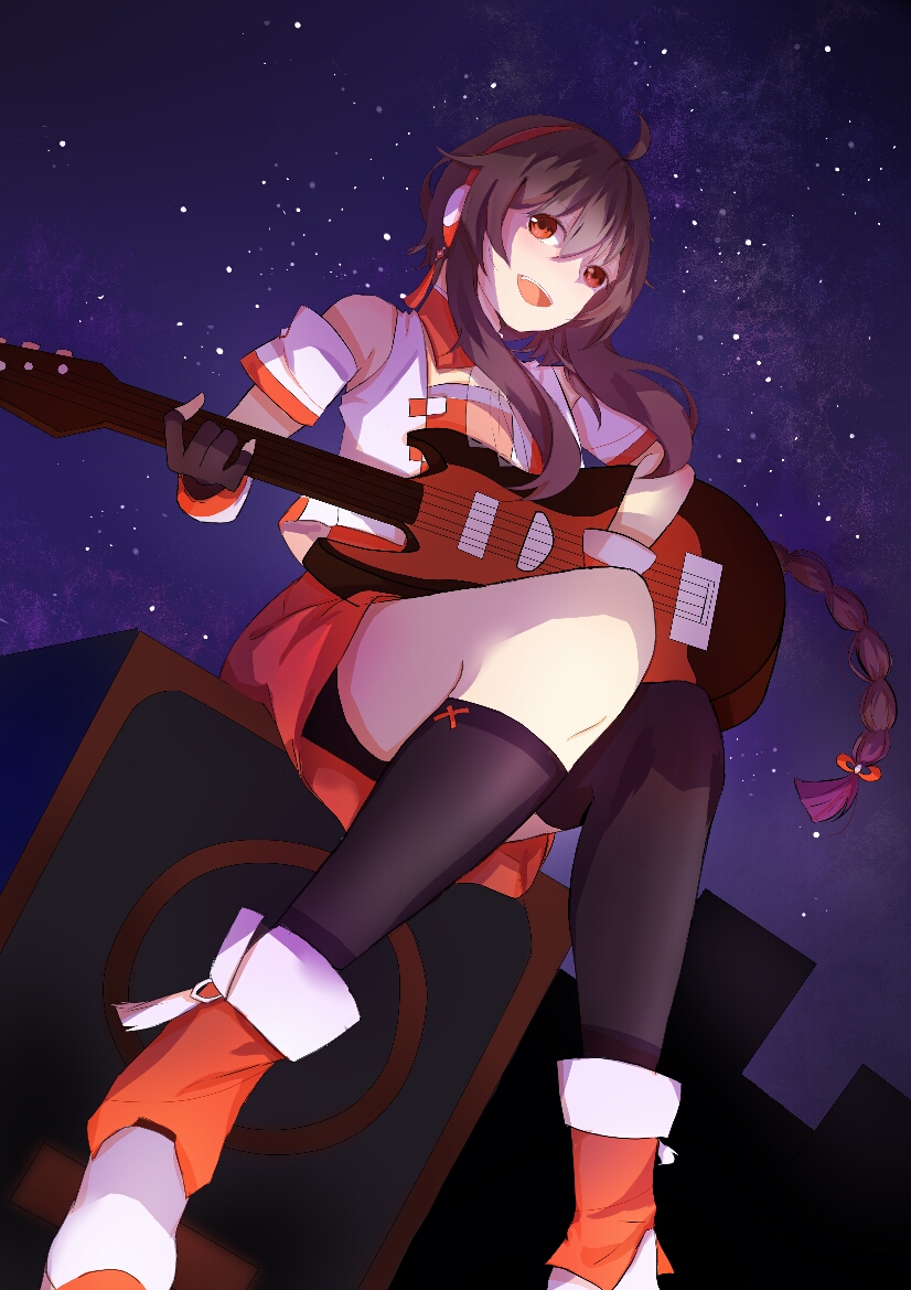 yuezheng ling and yuezheng ling v3 (vocaloid and 1 more) drawn by ya_sheng_50_zhang