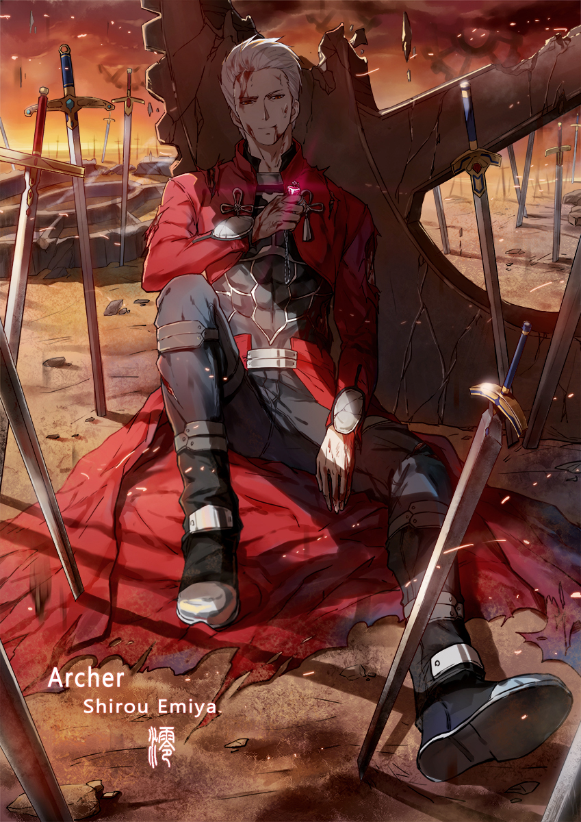 archer (fate and 1 more) drawn by jun_ling