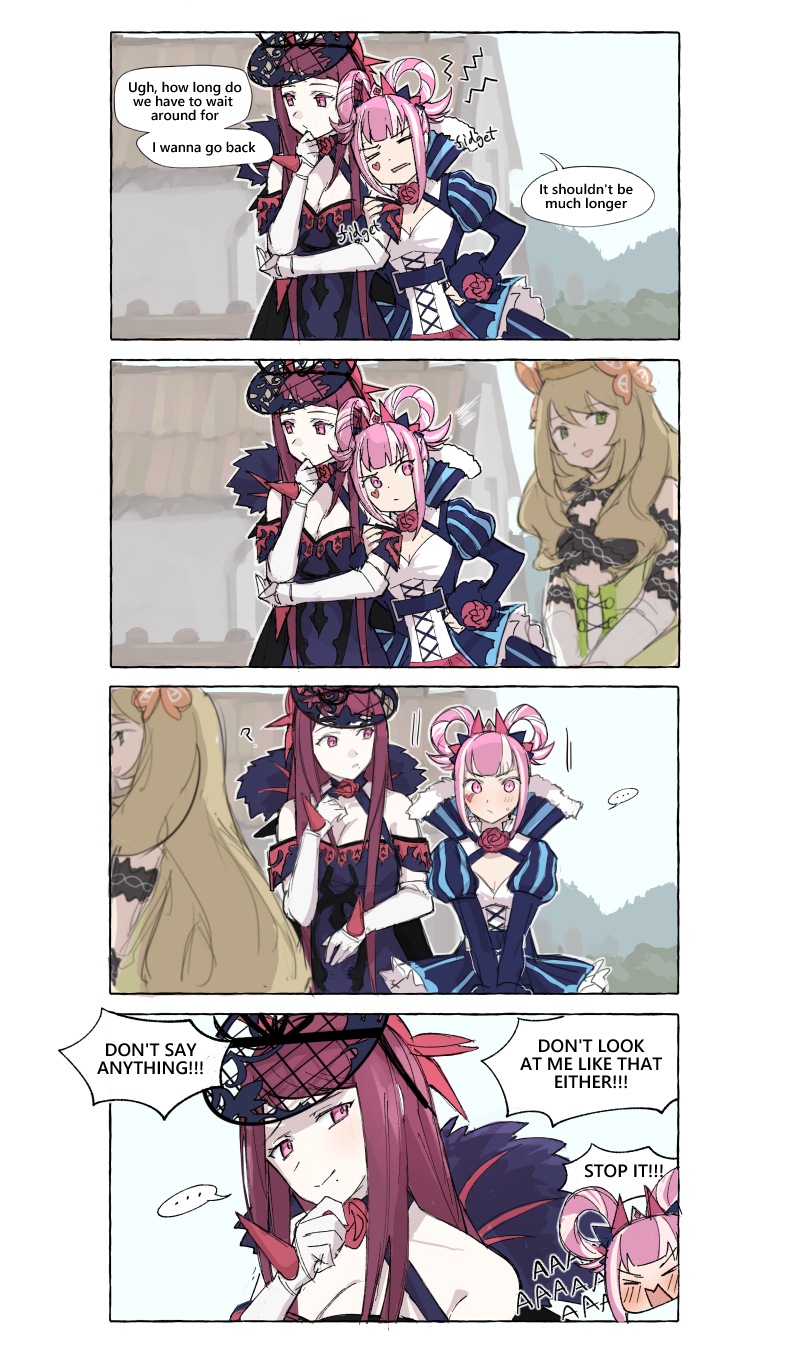 ivy, celine, and hortensia (fire emblem and 1 more) drawn by tencryingemojis