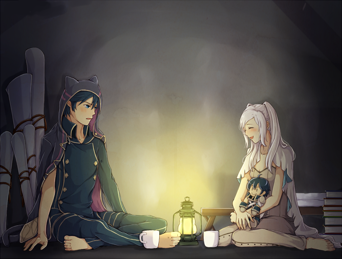 female robin and chrom (fire emblem and 1 more) drawn by fukune