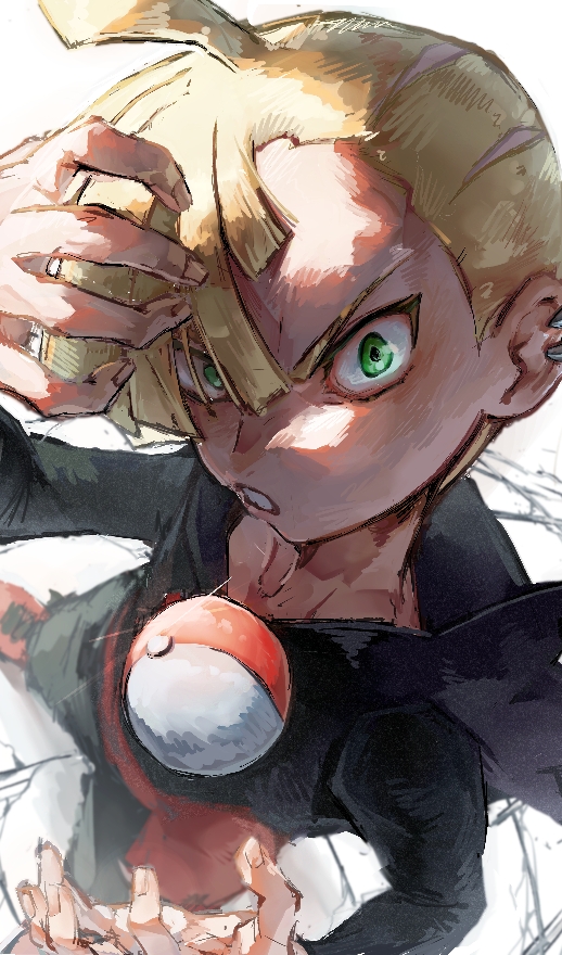 gladion (pokemon and 1 more) drawn by akebwanwan