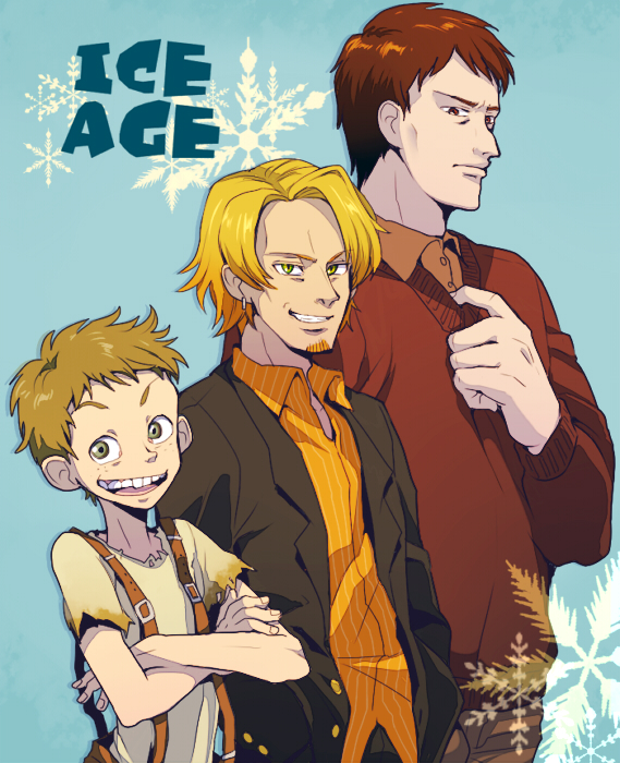 manfred, sidney, and diego (ice age) drawn by t_k_g
