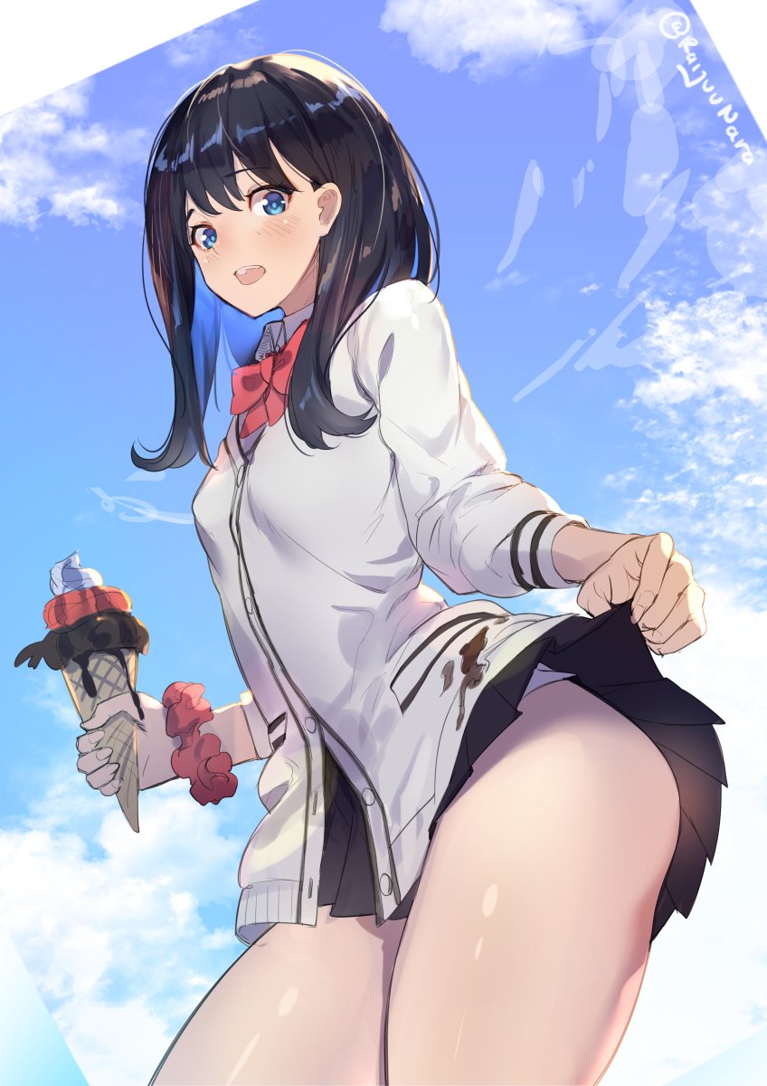 takarada rikka (gridman universe and 1 more) drawn by raijuu_(bakanara)