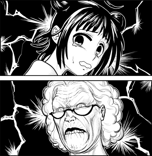 naka and grandma (kantai collection and 1 more) drawn by choufu_shimin