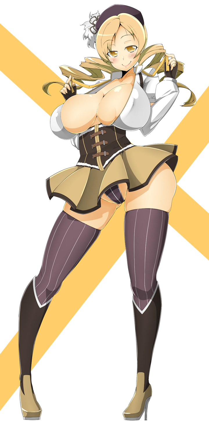 tomoe mami (mahou shoujo madoka magica) drawn by toudori