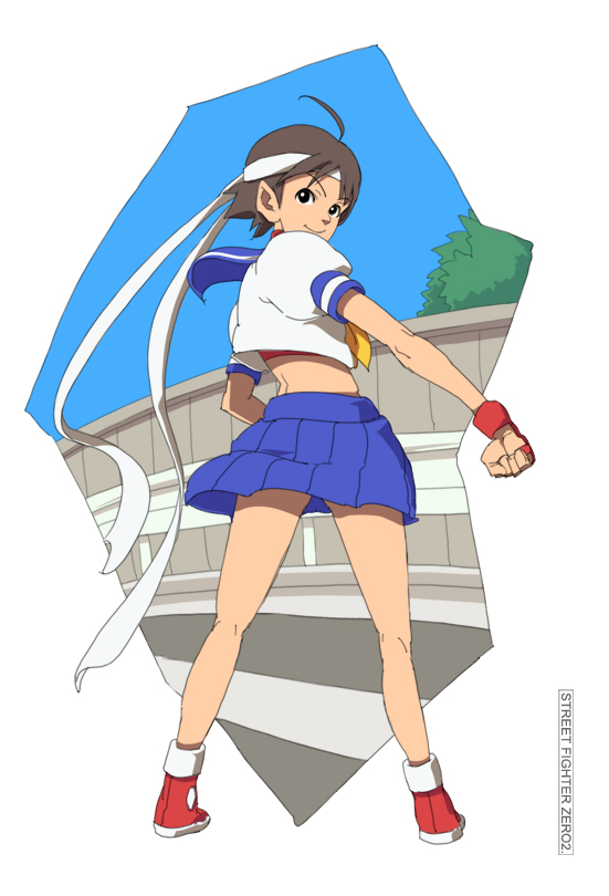 kasugano sakura (street fighter and 1 more) drawn by yupii