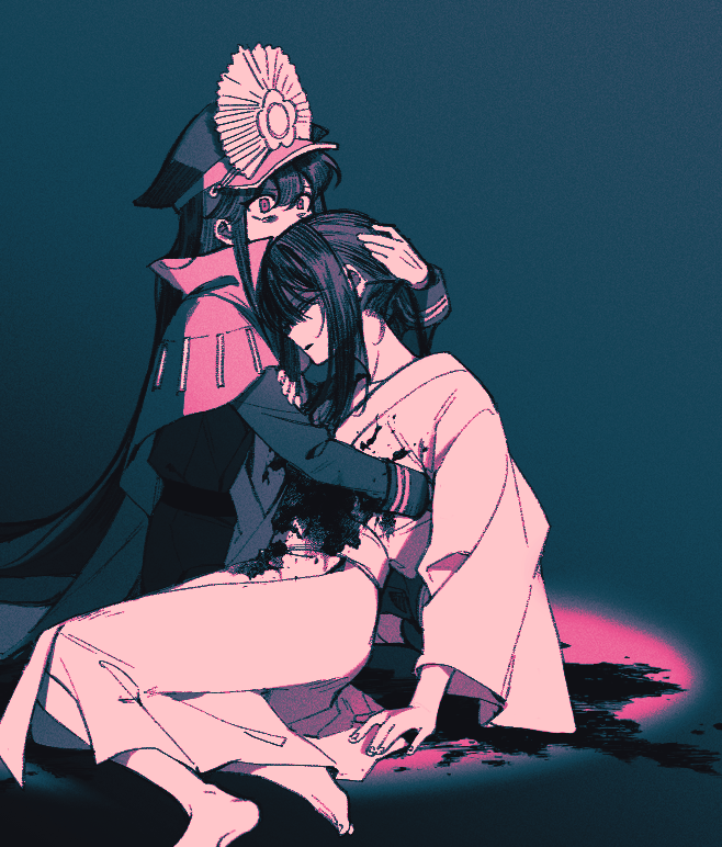 oda nobunaga and oda nobukatsu (fate and 2 more) drawn by sempon_(doppio_note)