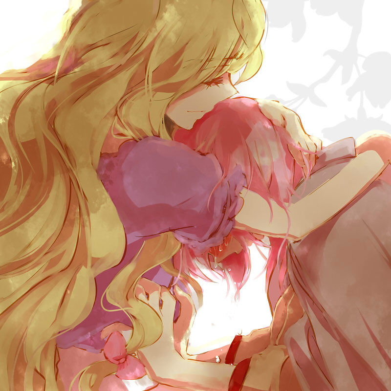 yakumo yukari and saigyouji yuyuko (touhou) drawn by popoin
