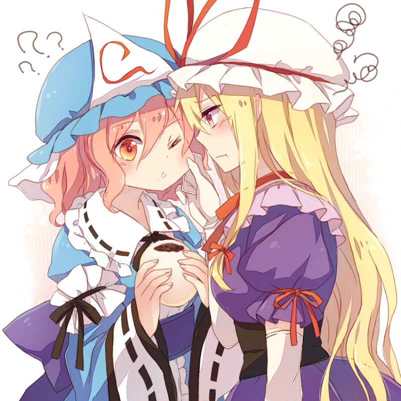 yakumo yukari and saigyouji yuyuko (touhou) drawn by lilith_(lilithchan)