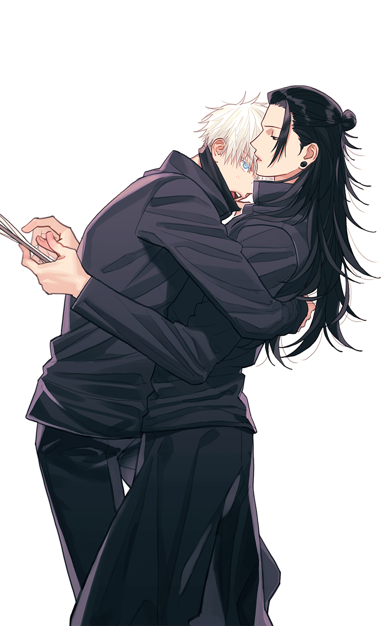gojou satoru and getou suguru (jujutsu kaisen) drawn by ggss_cc