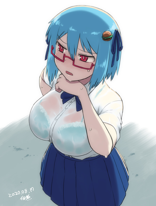 hamburger-chan (original) drawn by tsukudani_(coke-buta)