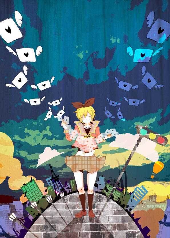 kagamine rin (vocaloid and 1 more) drawn by geno_m