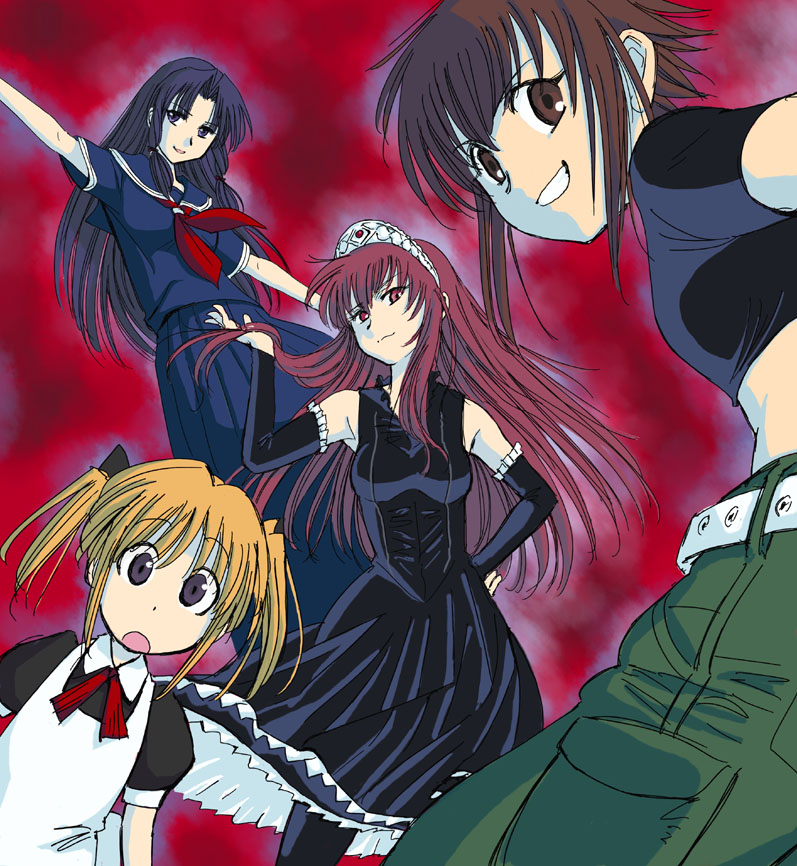chikage, hime, riza wildman, mamoru, haruka, and 3 more (sister princess and 1 more)