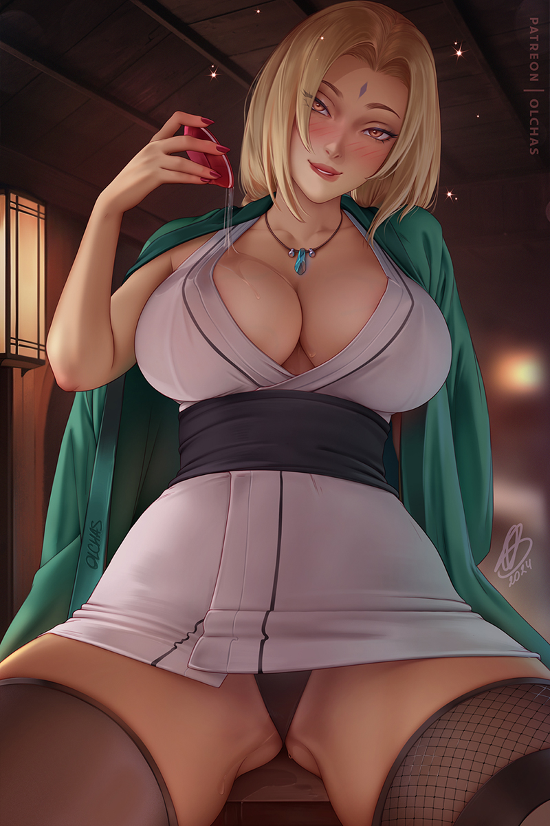 tsunade (naruto) drawn by olchas